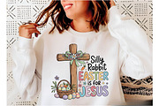 Silly Rabbit Easter is for Jesus PNG, an Illustration by Designking (Thumbnail 3 of 6)