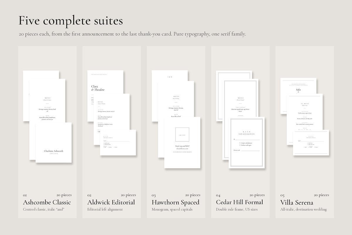Wedding Stationery – 100 Templates, a Stationery Template by pawellpi (Photo 3 of 83)