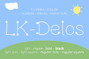 Delos Playful Kids Inspired Font, a Font by Elegrad Design Agency (Thumbnail 1 of 4)