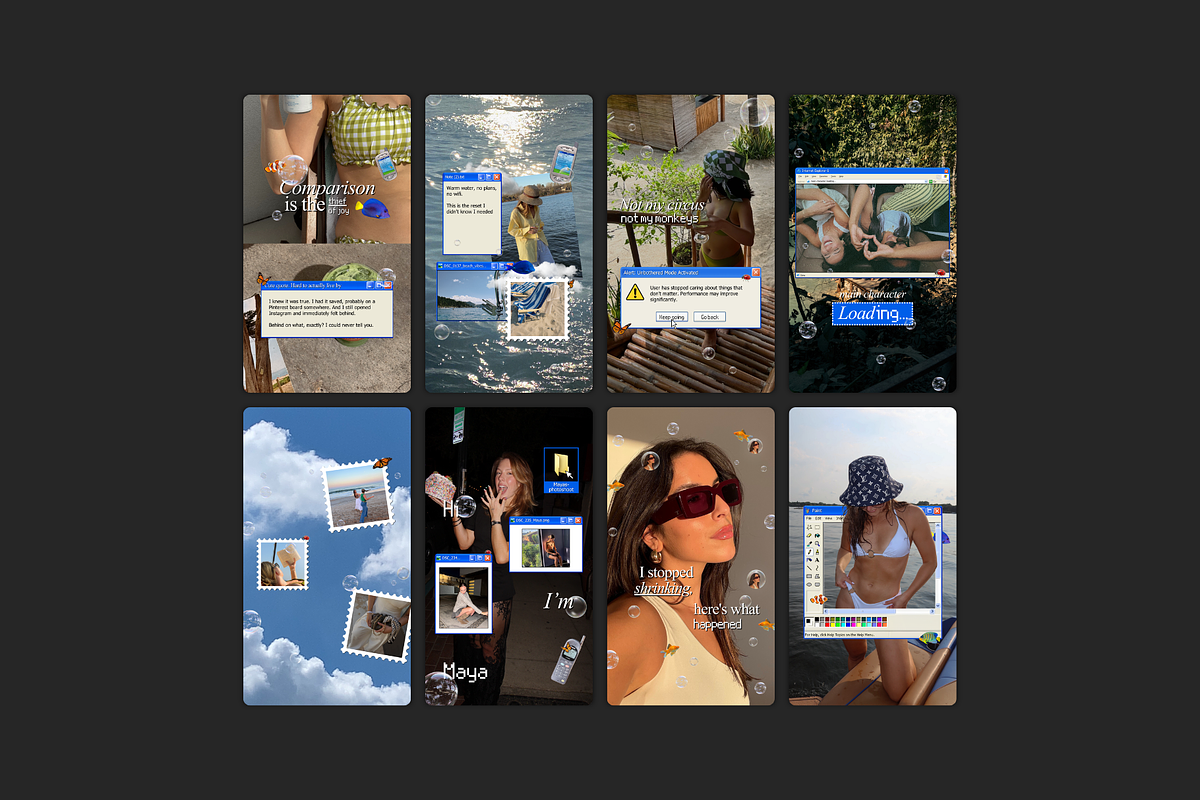 Frutiger Aero Y2K Instagram Stories, a Social Media Template by Meraki Templates (Photo 5 of 6)