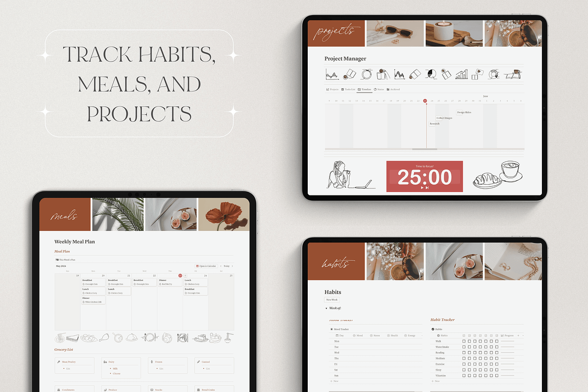 Notion Life Planner, a Websites & App Template by Asha Glenn Design Studio (Photo 5 of 12)