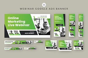 Webinar Google ads banner, a Templates & Theme by Pixelpick