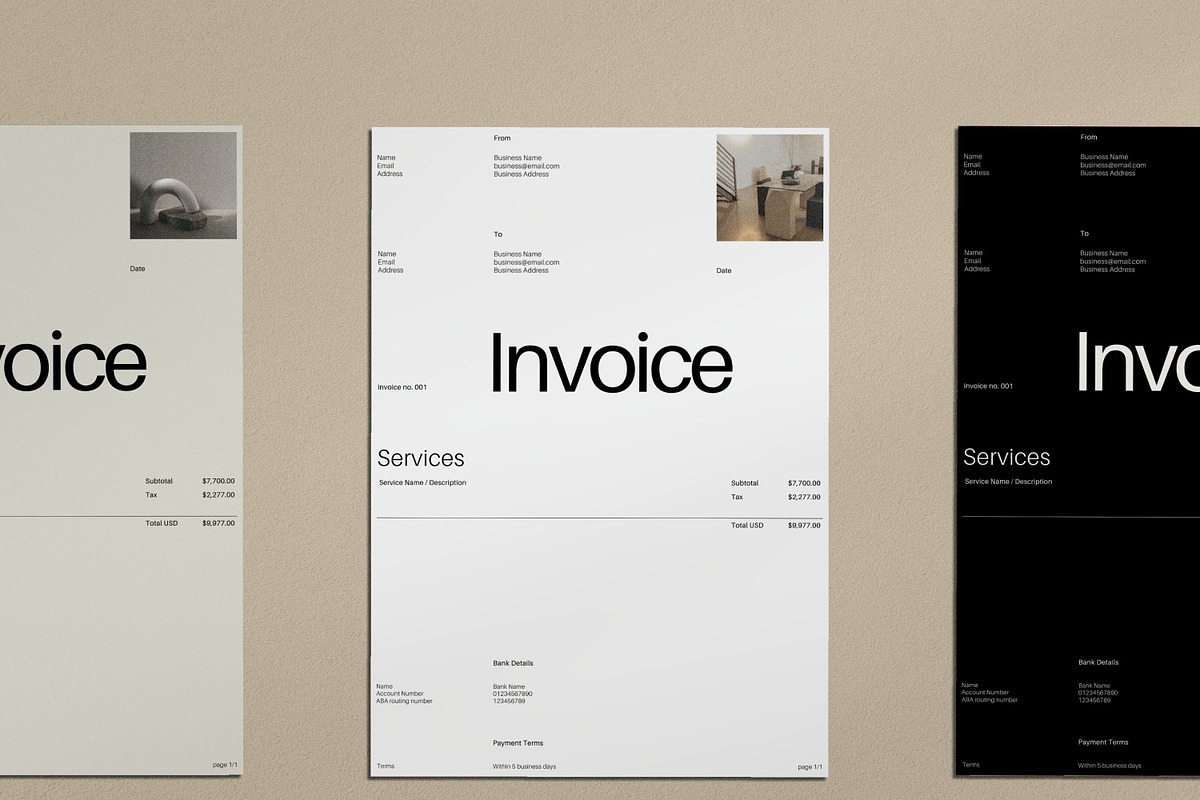 Invoice Template for Small Business, a Stationery Template by GLDN Studio (Photo 7 of 8)