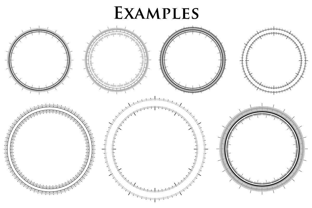 198 Simple Futuristic Circle Brushes preview 7