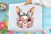 Leopard Easter Bubblegum Bunny Png, an Illustration by Designking (Thumbnail 3 of 6)