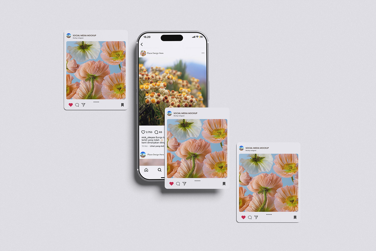 High Quality Social Media Instagram, an Advertising Mockup by Afif_studio (Photo 3 of 5)