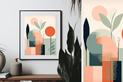 12 light green beige boho art print, a Decorative Illustration by ARTOZEN DIGITAL (Thumbnail 2 of 13)