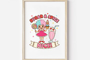 Joy Santa Repeat Pattern, Pink PNG, an Illustration by DreamArtGraphic (Thumbnail 4 of 5)