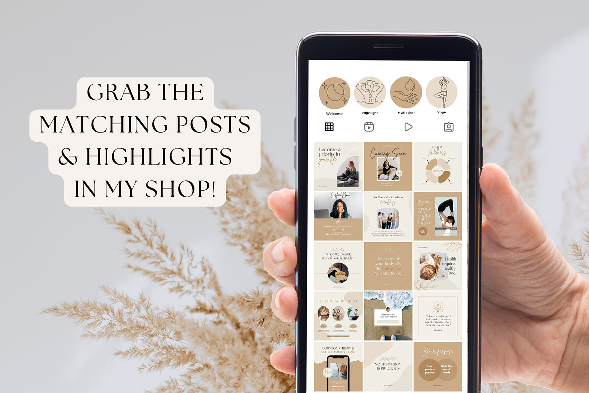 Health & Wellness Instagram Stories, a Social Media Template by Ciera Design Templates (Photo 7 of 8)