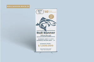 Roll Banner Mockup