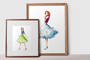 Watercolor fashion illustrations, an Illustration by Kamenuka (Thumbnail 3 of 3)