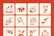 Food Doodles Icon, an Outline Icon by Vectors Market (Thumbnail 7 of 9)