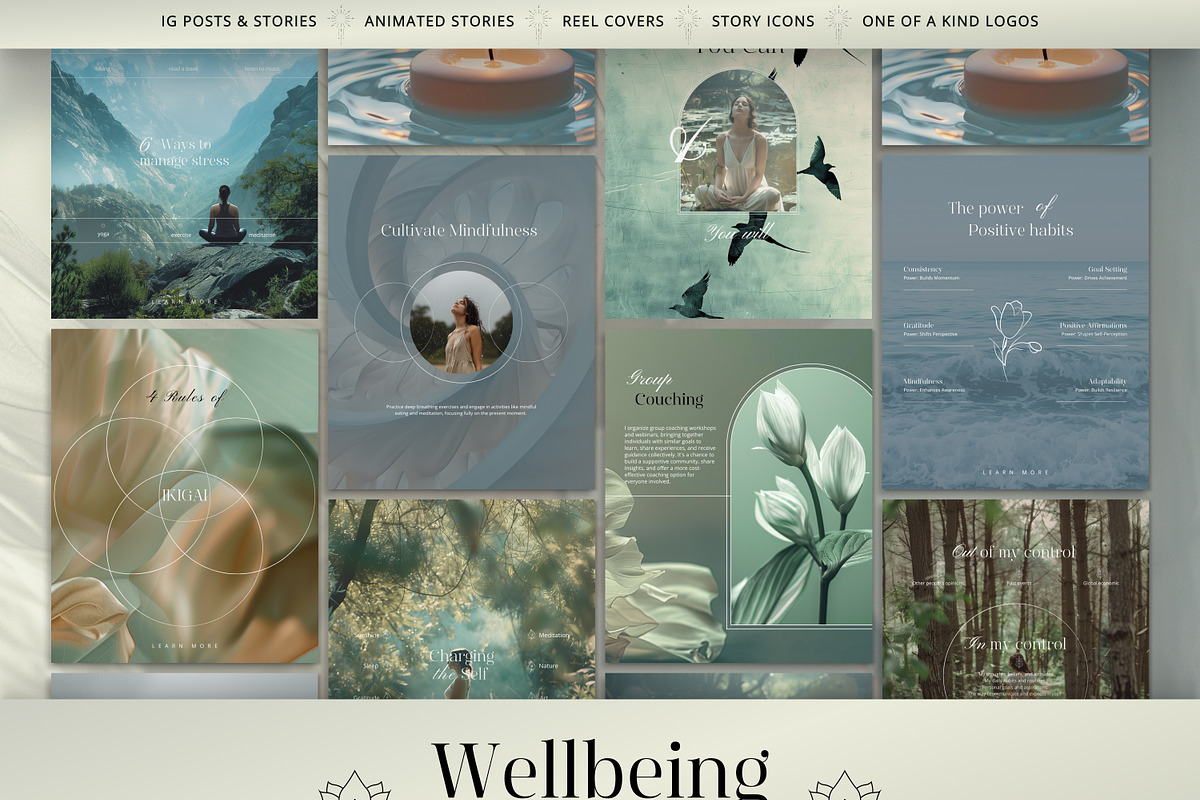 Wellbeing Coach Template - IG Canva, a Social Media Template by Under My Cozy Roof (Photo 10 of 12)