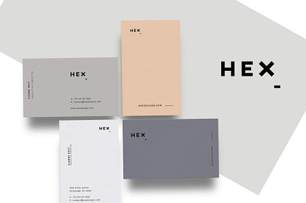 HEX Business Card Template, a Business Card Template by swills.design