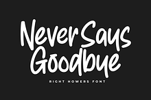 Right Howers a Handwritting Font