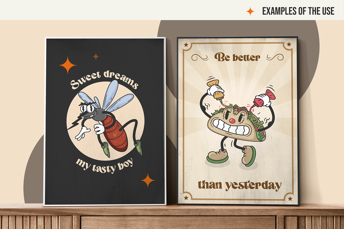 Retro cartoon characters, an Animal Illustration by Aure Design (Photo 9 of 12)