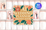 AI Wedding Planner Prompt Book, a Stationery Template by Designmela01 (Thumbnail 1 of 6)