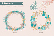 Coastal Christmas Beach Clipart, an Illustration by The Audacious Brush (Thumbnail 6 of 13)