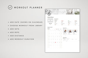 Digital Notion Workout Tracker