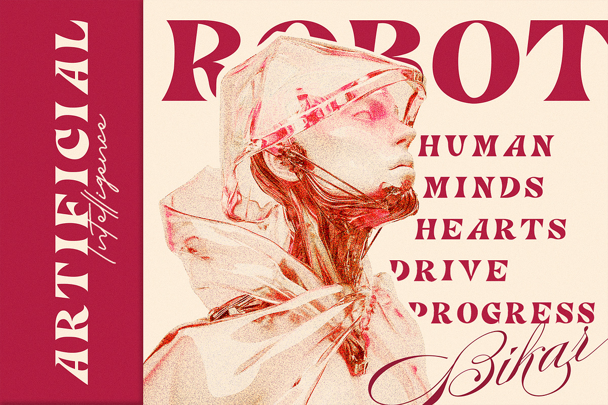 BIKAR – Modern Vintage Display Font, a Font by Mehedi Hasan (Photo 2 of 7)
