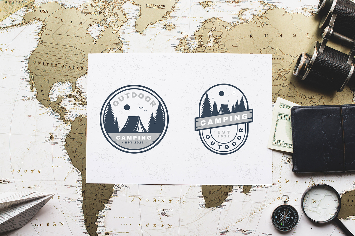 6 Modern Adventure Logo Designs, a Branding & Logo Template by Brand_Hero (Photo 4 of 5)