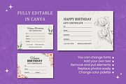5 Birthday Gift Certificates, a Templates & Theme by TemplateCastleStore (Thumbnail 9 of 9)