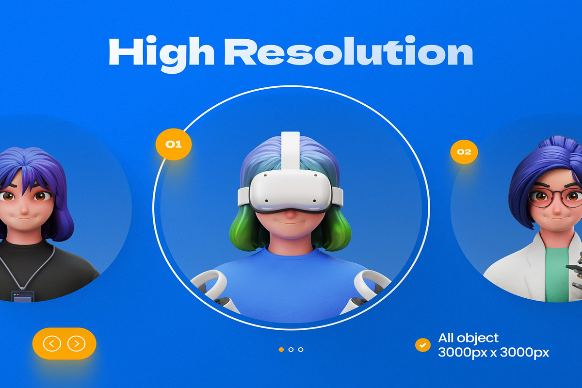 3D Avatar Profession, a Work Illustration by Lumina_ui_ux202 (Photo 3 of 6)