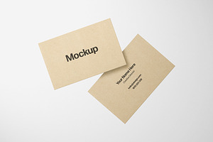 Floating Business Card Mockups