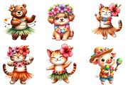 Cute Tropical Hula Dance Hawaiian, an Illustration by Designworld (Thumbnail 4 of 6)
