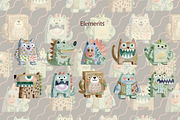 ANIMAL - ROBO, a Pattern Graphic by rumacorakstudio (Thumbnail 3 of 6)