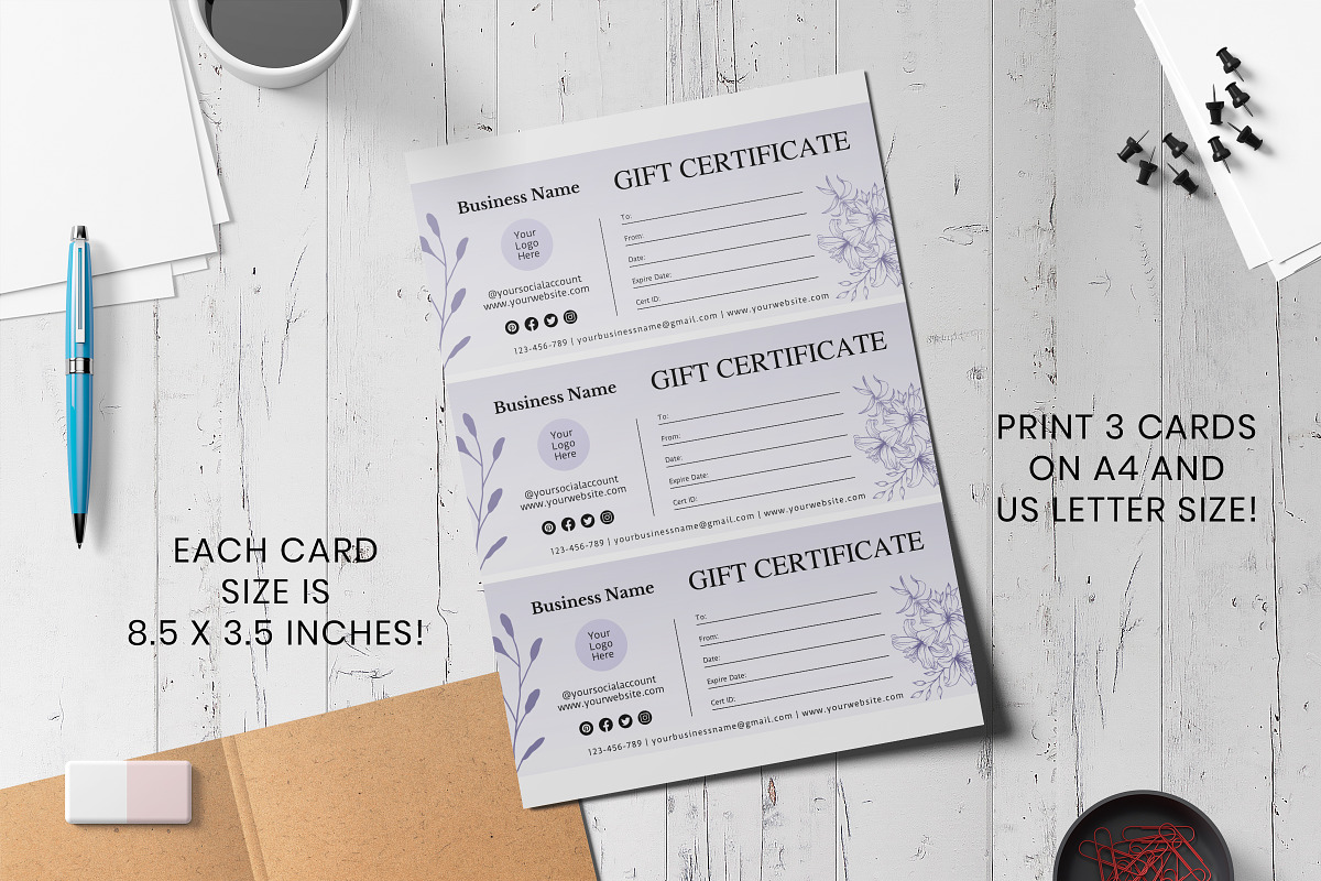 Gift Certificate Canva Template, a Design Template by Snapybiz (Photo 3 of 10)