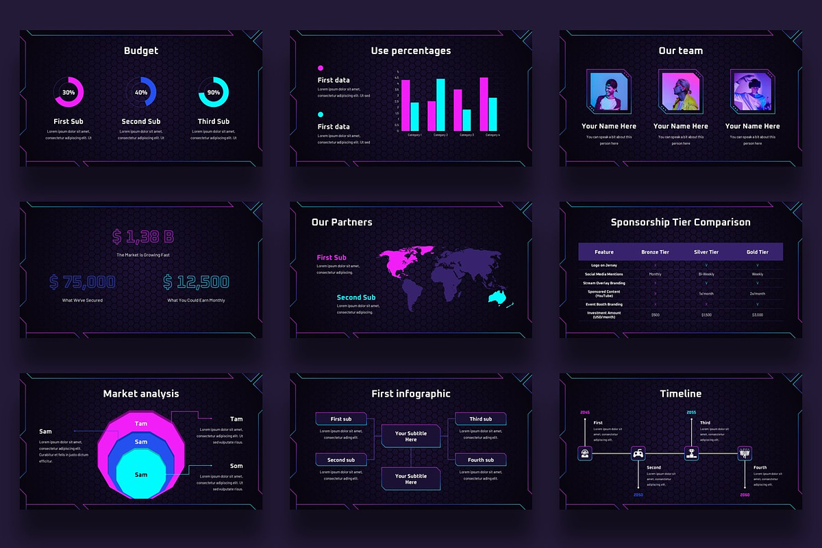 eSports Sponsorship Deck PowerPoint, a Presentation Template by BumbleGraph Studio (Photo 2 of 5)