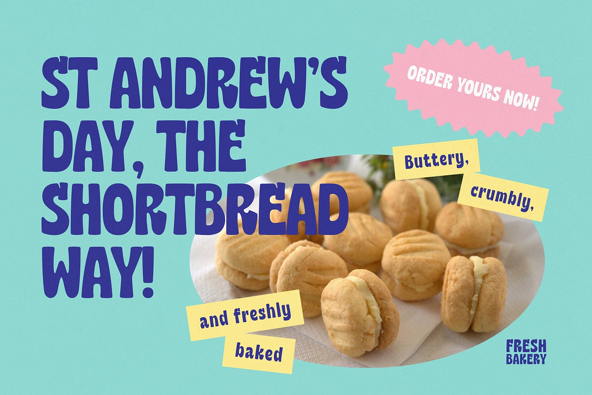 Biscuit Munch - Cute Chubby Display, a Serif Font by HipFonts (Photo 4 of 11)