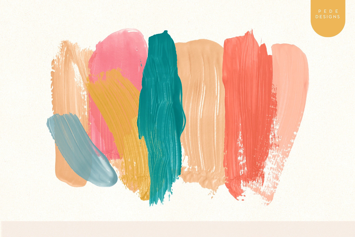 Paint Strokes & Glitter Elements, a Texture Illustration by PeDe Designs (Photo 13 of 19)