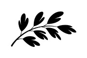Botanical Leaf Silhouette Bundle, an Illustration by Creativeshirt (Thumbnail 16 of 51)