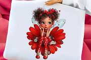 Whimsical Valentines Fairy Clipart, an Illustration by Libby Wishes (Thumbnail 4 of 8)