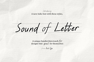 Sound of Letter - Handwritten Fonts