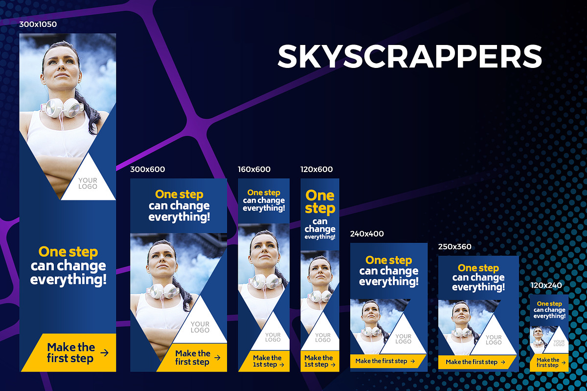 26 Web Banners for Google Ads, a Templates & Theme by Better Be a Designer (Photo 4 of 6)