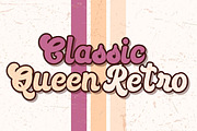 Classic Queen Retro - Groovy, a Handwritten Font by Charmingbear59.design (Thumbnail 1 of 5)
