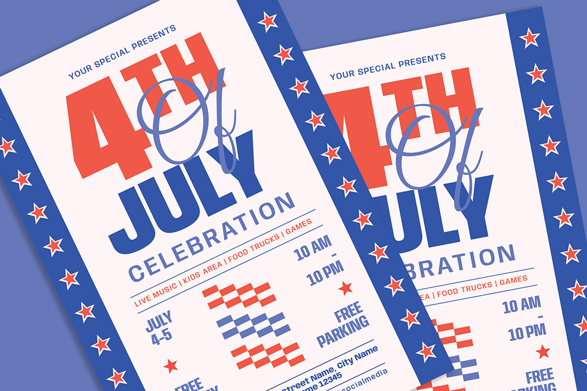 Independence Day Celebration Flyer, a Flyer Template by Gumico Studio. (Photo 3 of 3)