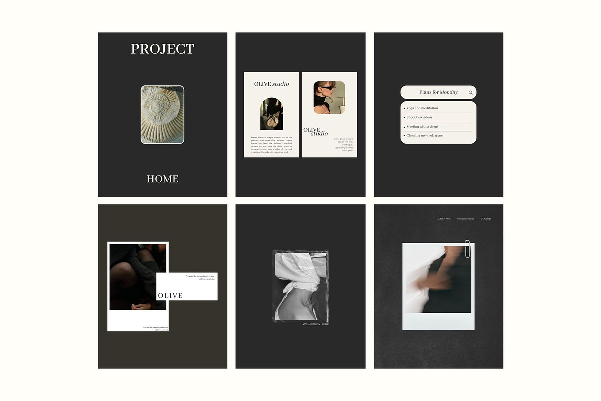 Olive Canva Instagram Post Templates, a Social Media Template by Mia Branding Studio (Photo 2 of 4)
