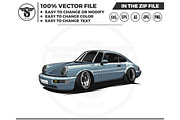 sport car illustration vector, a Transportation Illustration by slLametDesigns (Thumbnail 2 of 5)