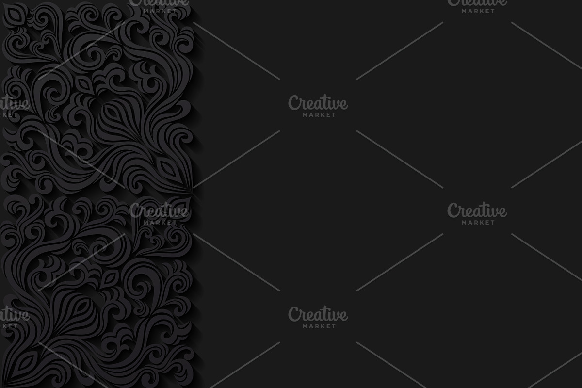 Set of floral backgrounds