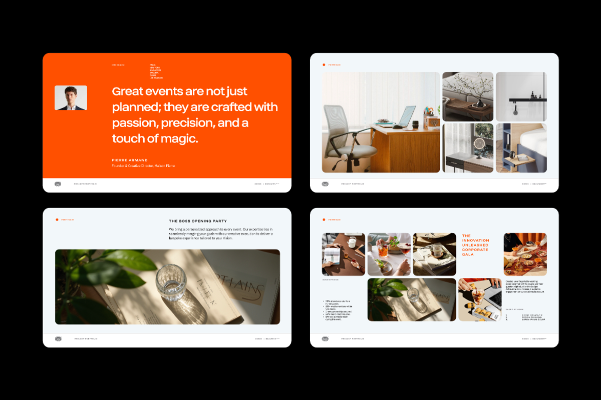 Beaumont Portfolio Powerpoint, a Presentation Template by Unich Design Bureau (Photo 6 of 8)