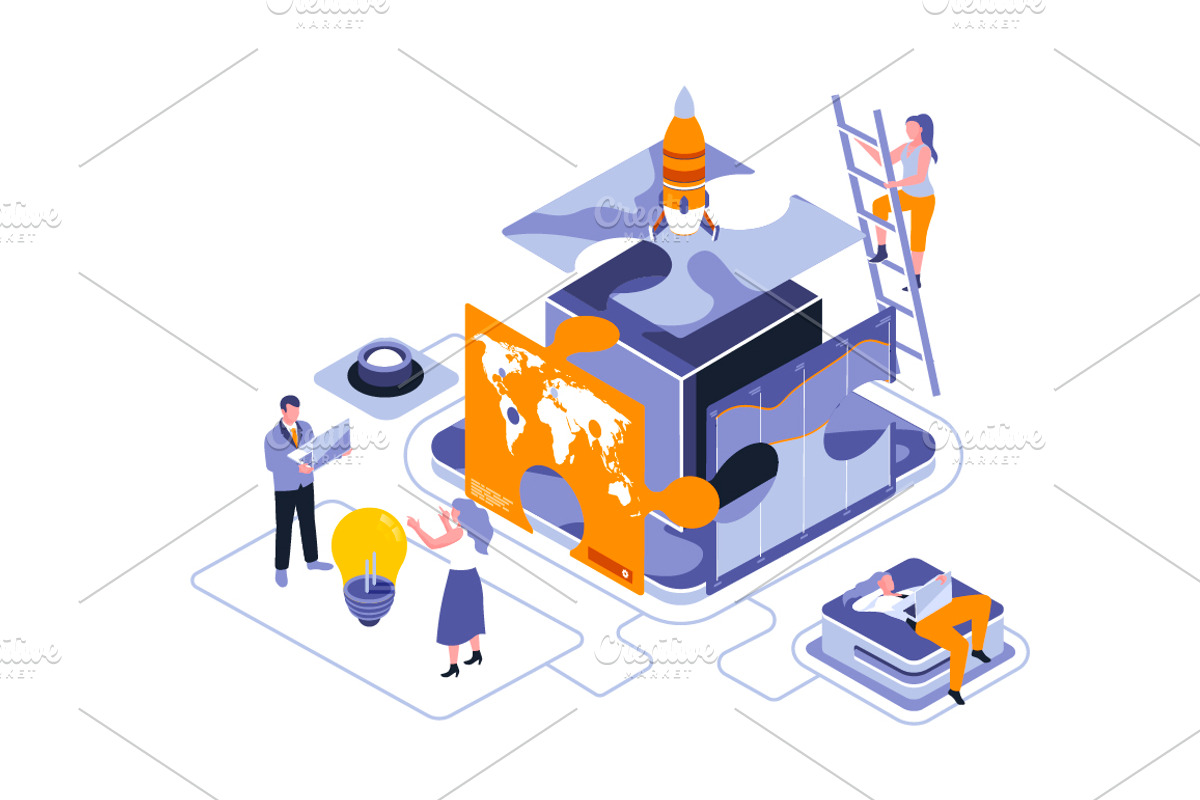 Isometric 3D Illustrations, a Finance Illustration by alexdndz (Photo 9 of 26)