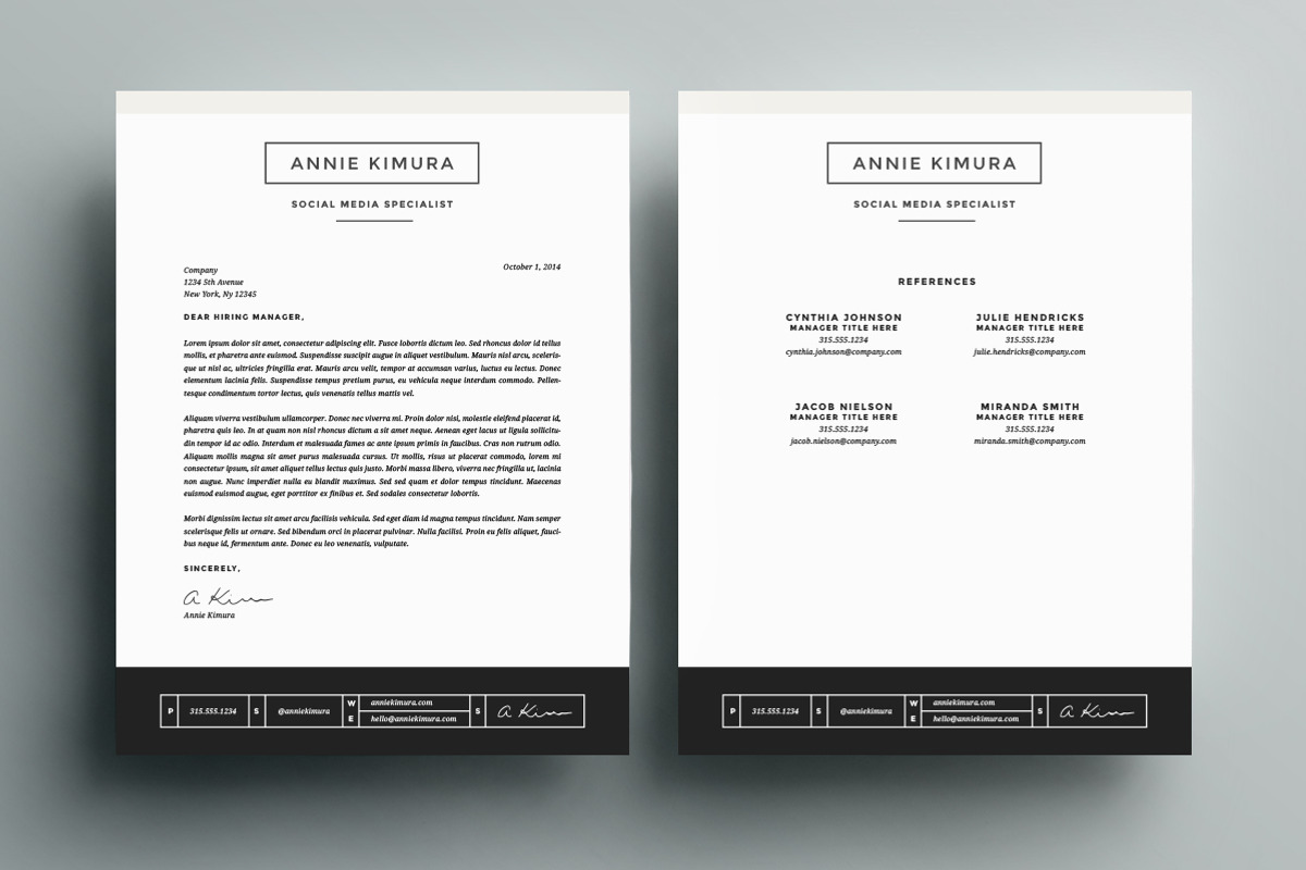 Resume Template 4 Pack | CV Template, a Resume Template by Refinery Resume Co. (Photo 3 of 3)