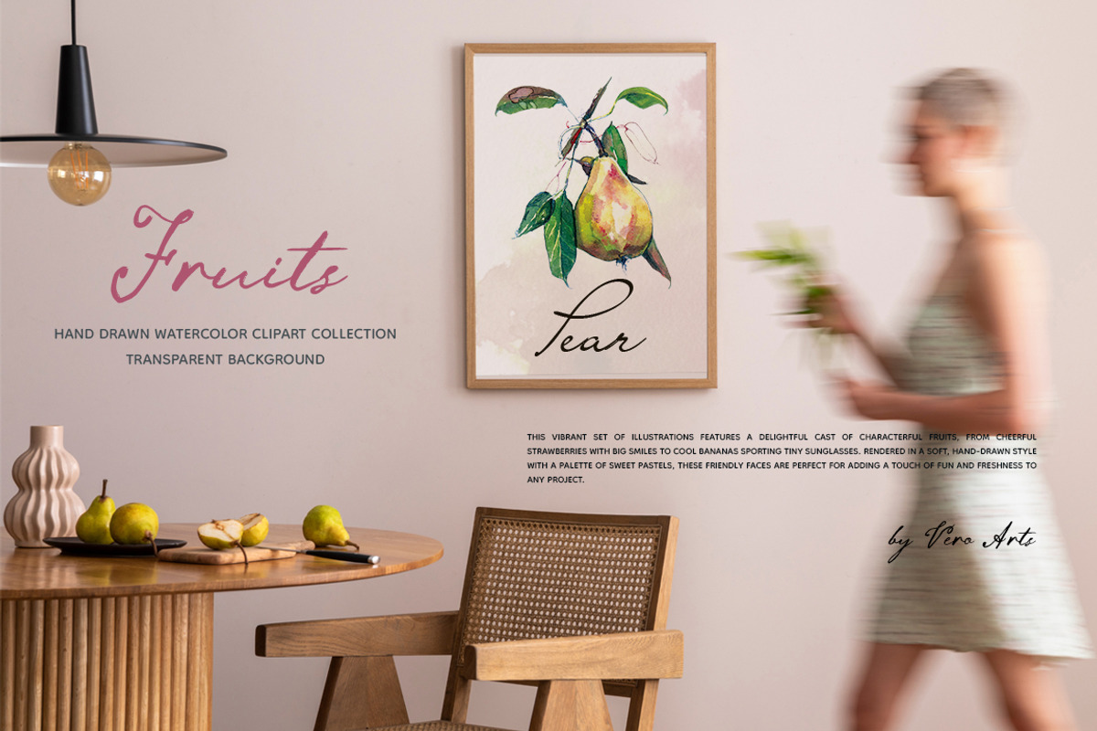 Fruits hand drawn clipart, a Food Illustration by Vero Arts (Photo 9 of 10)