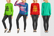 Women Sweatshirt Mock-Up, a Hoody Mockup by Mock-up Store (Thumbnail 4 of 8)