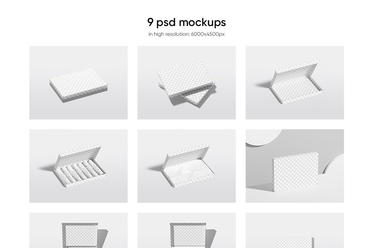 European Mailing Box Mockup, a Packaging Mockup by WebAndCat (Photo 2 of 15)
