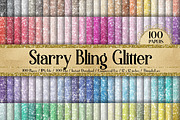 100 Starry Bling Glitter Digital Pap, a Texture Graphic by ThingsbyLary (Thumbnail 2 of 10)